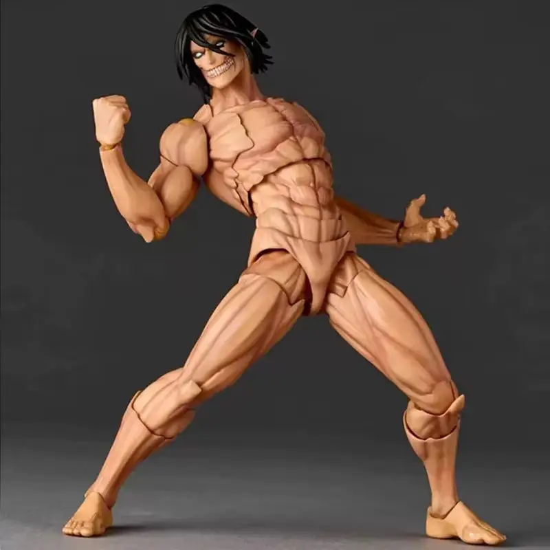 Revoltech Amazing Yamaguchi Attack On Titan Eren Jaeger Anime Action Figure - Image 5