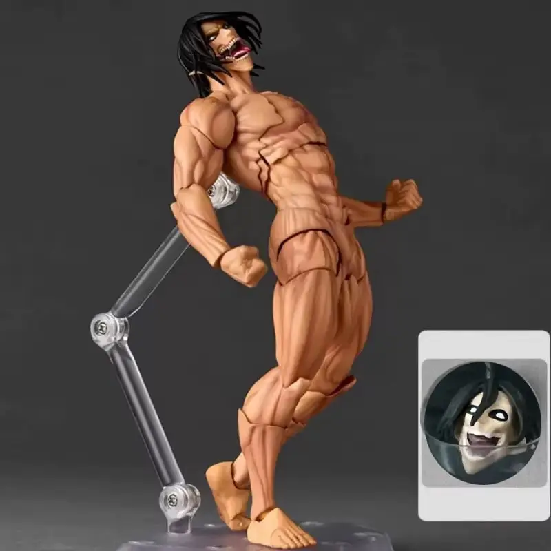 Revoltech Amazing Yamaguchi Attack On Titan Eren Jaeger Anime Action Figure - Image 2