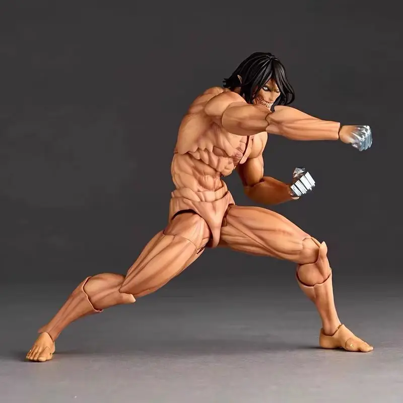 Revoltech Amazing Yamaguchi Attack On Titan Eren Jaeger Anime Action Figure - Image 4