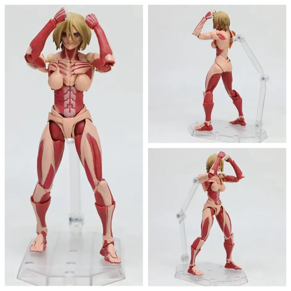16cm Revoltech 2 Pack Set: Eren Yeager Vs The Armored Titan Action Figure - Image 3