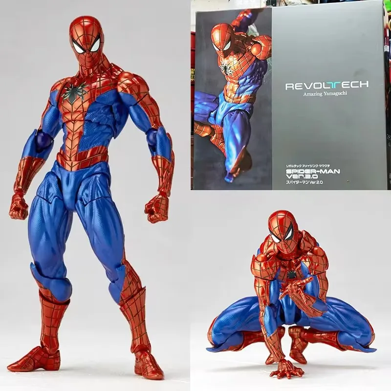 Revoltech Miles Morales Pete Parker Spider-man Action Figures