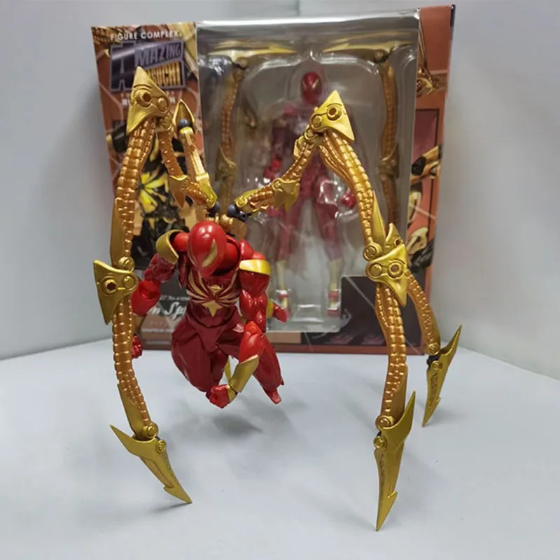 14cm Revoltech Amazing Yamaguchi Iron Spider-Man Action Figure - Image 3